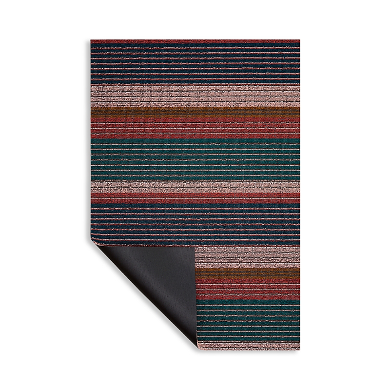 Chilewich Pleat Stripe Shag Rug, 24 X 36 In Multi