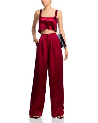 Satin Wide Leg Pants