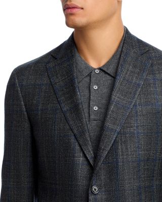 Loro Piana Wool, Silk & Cashmere Fabric Plaid Unstructured Regular Fit Sport Coat - Exclusive