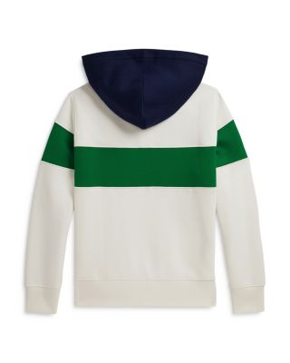 Boys' Logo Fleece Rugby Hoodie - Big Kid