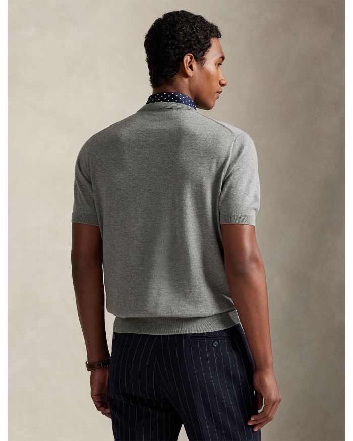 Cotton Crewneck Short Sleeve Sweater