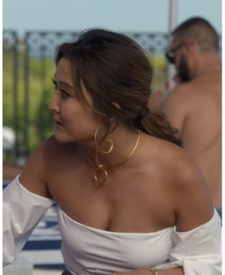 Aegina Pull Through Hoop Earrings