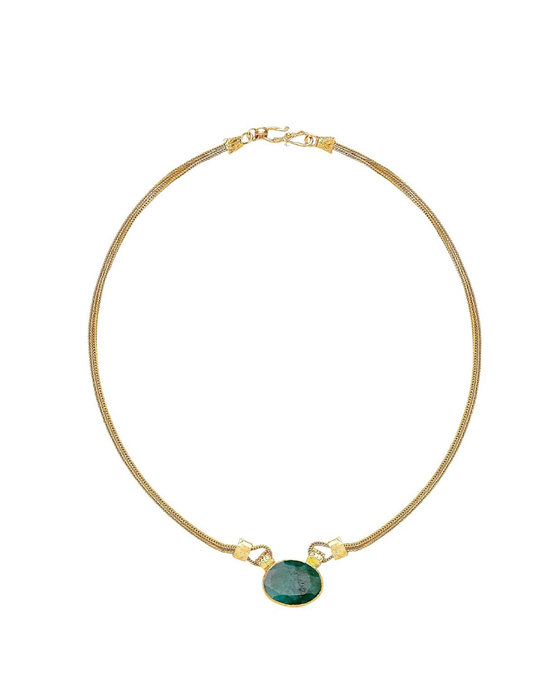 Ottoman Hands Daphne Chain Necklace In Gold