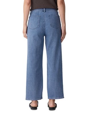 High Rise Straight Ankle Jeans 