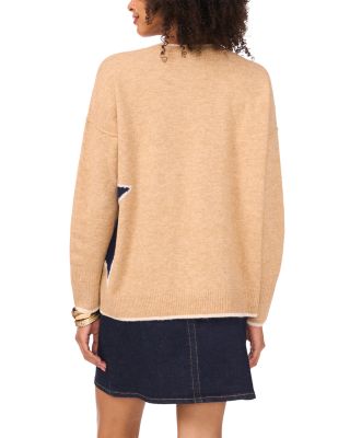 Star Long Sleeve Crewneck Sweater