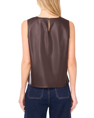 Faux Leather Tank Top