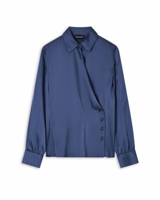 Satin Wrap Shirt