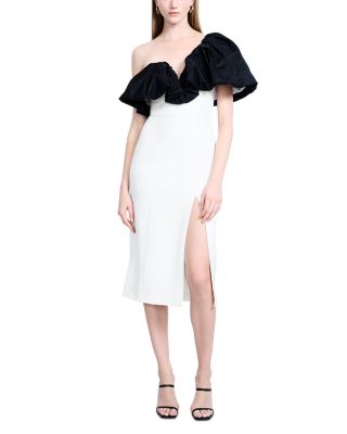 Puff Tea Length Dress