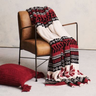 CozyChic Fair Isle Throw, 54 x 72