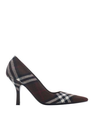 Women&#39;s Check Dame Pumps