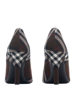 Women&#39;s Check Dame Pumps