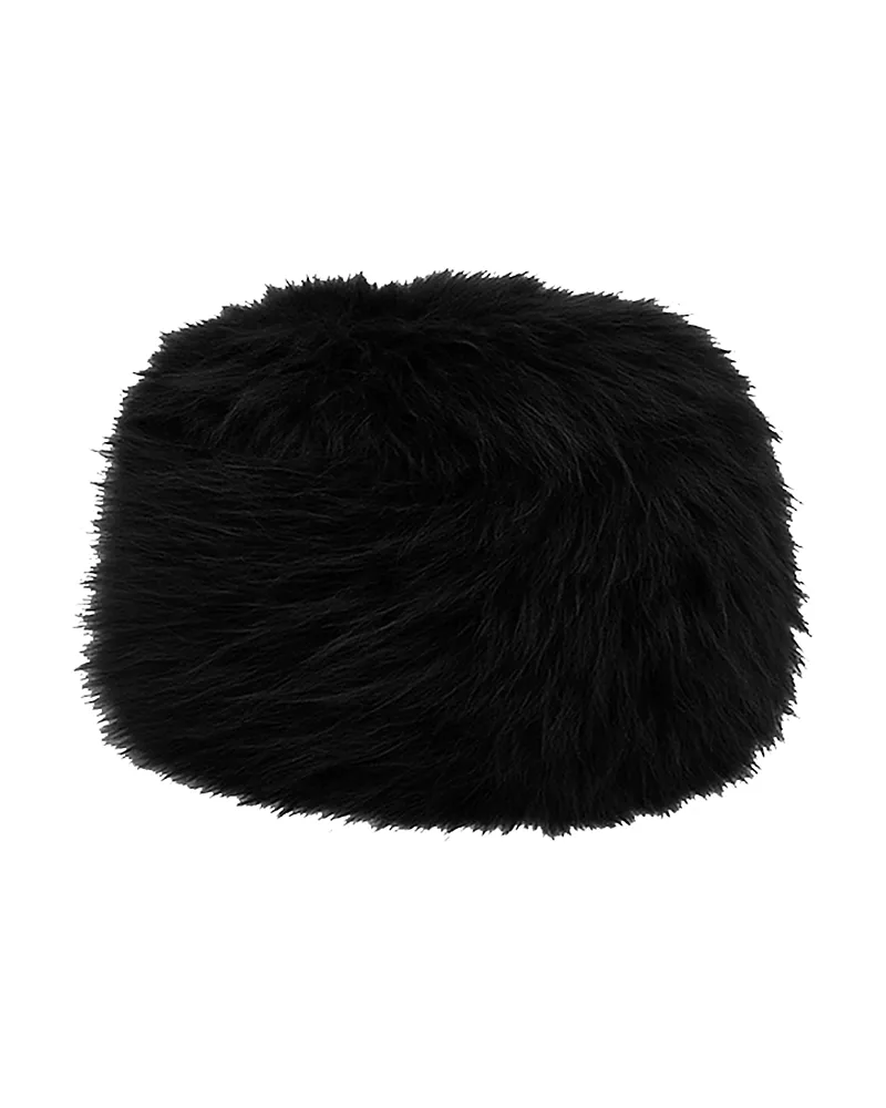 Apparis Margot Sable Faux Fur Pillbox Hat