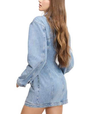 Barrel Long Sleeve Mini Dress