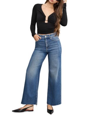 Good Skate Cropped Wide Leg Jeans in Indigo1005
