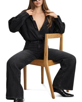 Denim Shirt Jumpsuit