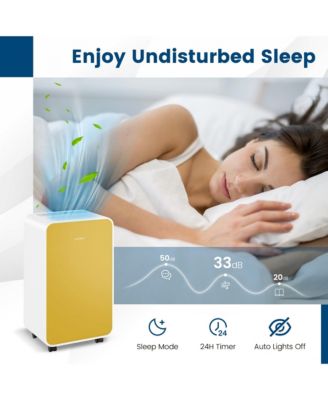  Portable 32 Pints/Day Dehumidifier for Home Basement with 3 Modes