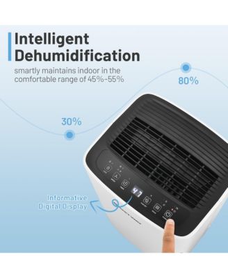  24 Pints 1500 Sq. Ft Portable Dehumidifier For Medium To Large Spaces