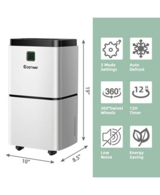  30 Pints 1500 Sq. Ft Dehumidifier For Medium To Large Room with Indicator