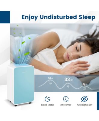  Portable 32 Pints/Day Dehumidifier for Home Basement with 3 Modes