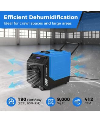 190 PPD Commercial Dehumidifier Rotational Molded Industrial Dehumidifier with Pump