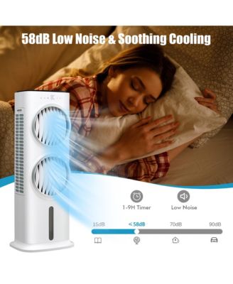  3-in-1 Evaporative Air Cooler with Fan & Humidifier Swamp Fan with 9H Timer Remote