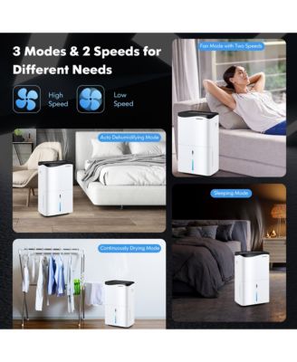  100-Pint Dehumidifier for Home & Basements with Smart App & Alexa Control