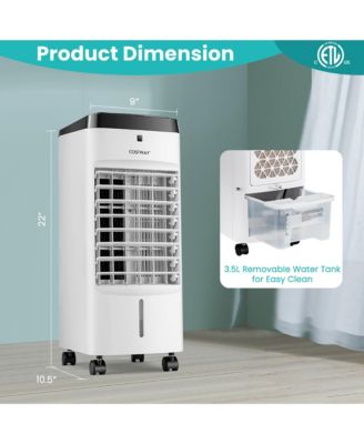  4-in-1 Evaporative Air Cooler with Fan & Humidifier