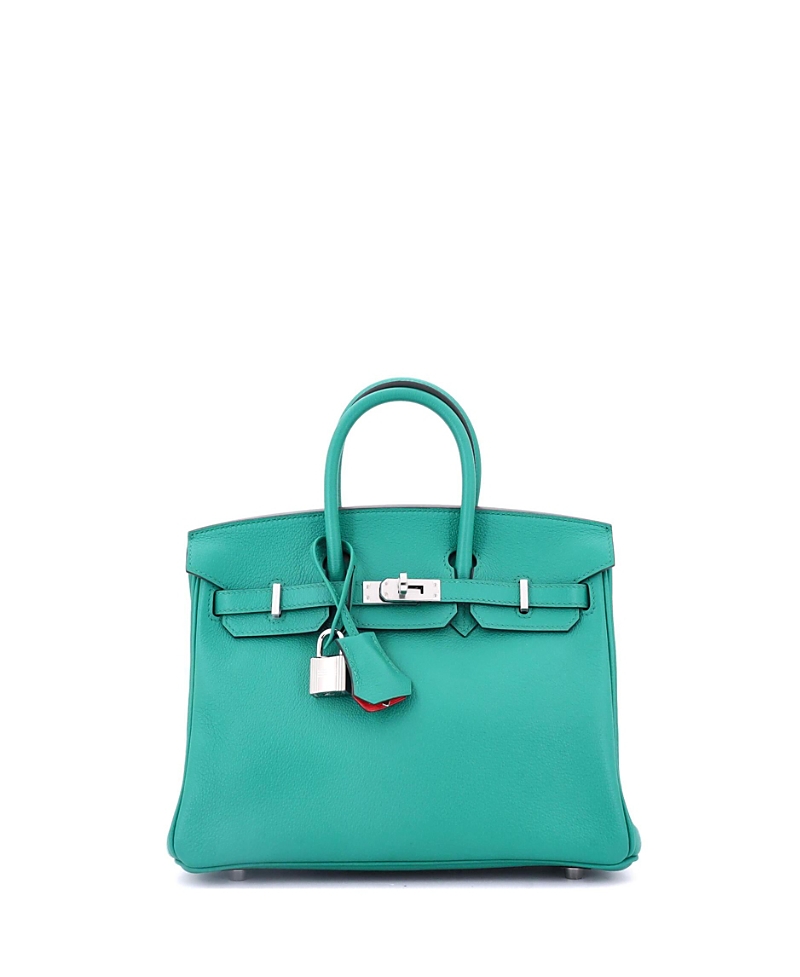 Pre-owned Pre-owned Hermes Hermes Birkin 25 Handbag Verso Novillo With Palladium Hardware