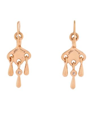  Filet d'Or Earrings 18K Rose Gold and Diamond