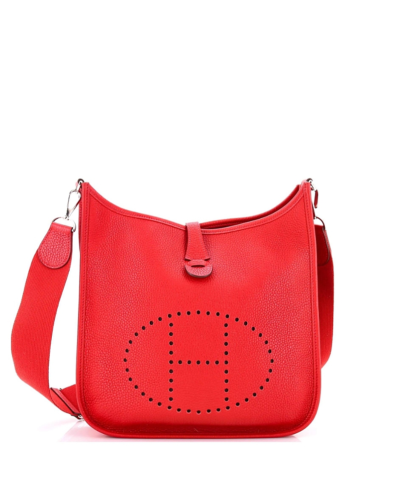 Pre-owned Pre-owned Hermes Hermes Pm Evelyne Bag Gen Iii Clemence In Red