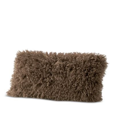 Mongolian Faux Fur Decorative Pillow, 12&amp;quot; x 22&amp;quot; - Exclusive