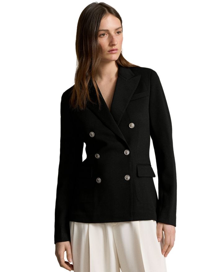 Knit Double Breasted Blazer
