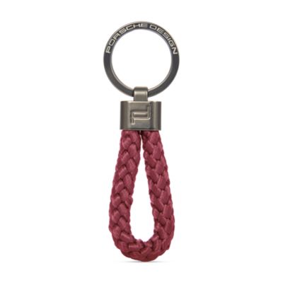 Braided Leather Rope Key Ring