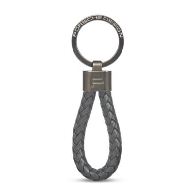 Braided Leather Key Ring