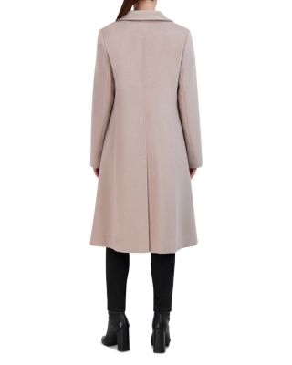 Button Front Flared Coat