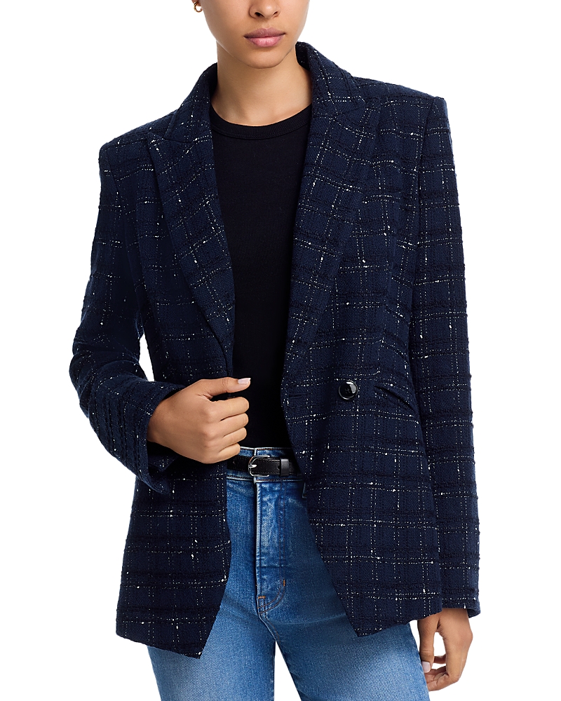 Veronica Beard Rickie Dickey Tweed Jacket In Blue