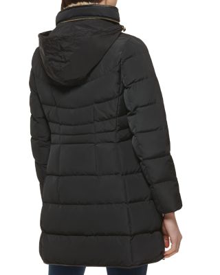 Quilted Hidden Hood Coat
