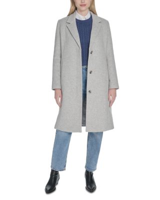 Single Breasted Notch Collar Coat