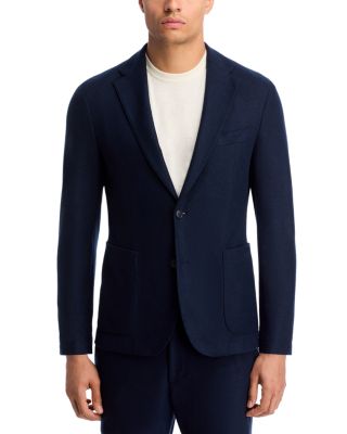 Hanry Slim Fit Tech Flannel Jersey Unstructured Sport Coat