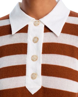 The Bold Stripe Polo Sweater