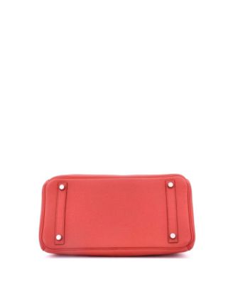 Birkin 30 Handbag Pink Clemence with Palladium Hardware