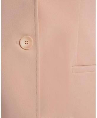 Juno Double Button Jacket in Soft Stretch Crepe