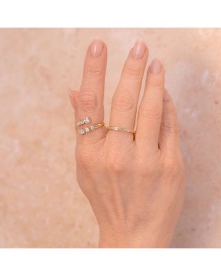 Diamond Baguette Band in 14K Yellow Gold, 0.16 tcw