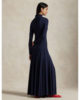 Ponte Turtleneck Maxidress