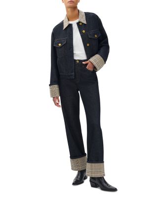 Shea High Rise Ankle Cuffed Jeans in Twilight Rinse Combo