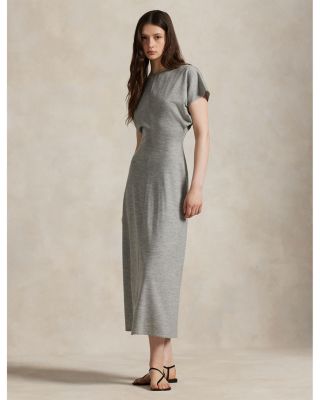 Wool Blend Dolman Dress