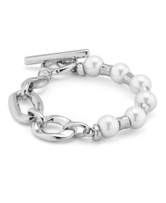 Link & Pearl Combo Bracelet