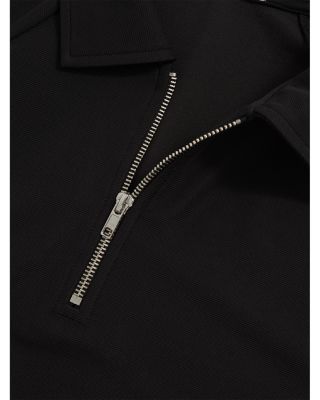 Winston Textured Raglan Half Zip Polo Shirt