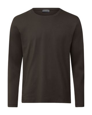 Cotton Solid Long Sleeve Pajama Tee 