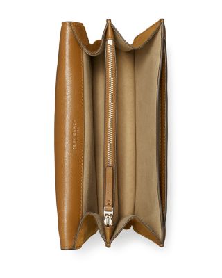 T Monogram Suede Crossbody